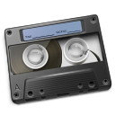 Cassette Graphite Icon 128px png
